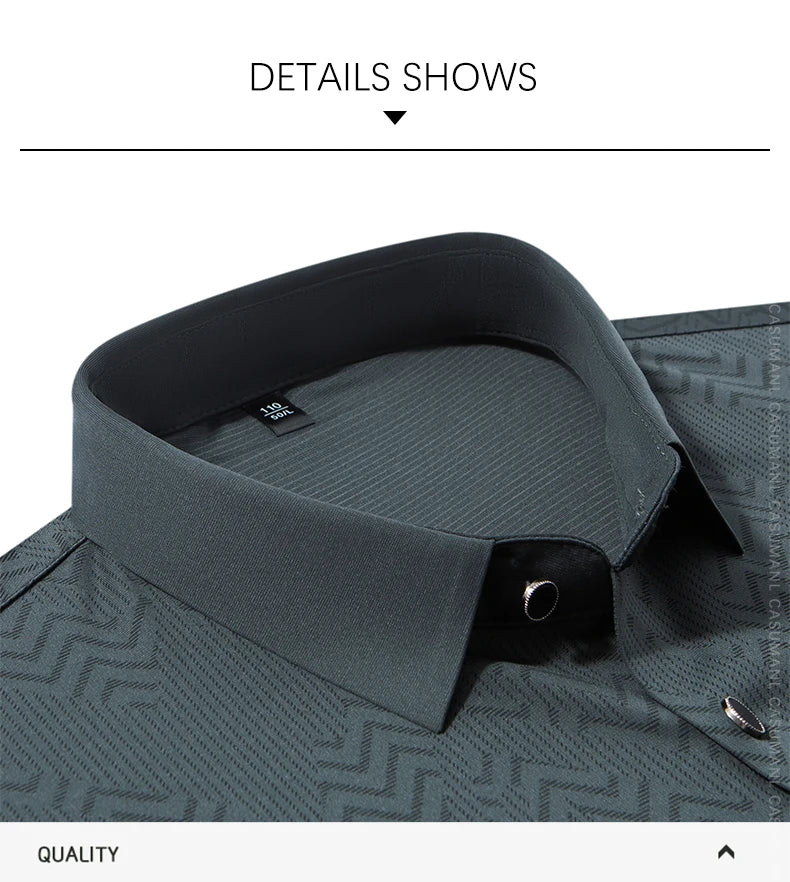 BROWON Men Shirt Long Sleeve Autumn 2025 New Solid Color Casual Luxury Shirt  Man Business Office Slim Shirts for Men Clothes
