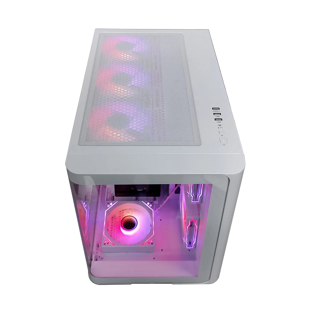 Hot Selling Gamer Processor New White 16gb Ram Ssd 1tb Hdd RTX5060 512GB Ssd Gaming Desktop Computer  Pc