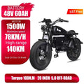 Electric bike himoto 3000W Motor 48V60AH lithium battery adult Off-road Electric Bicycle 20 inch fat tire Hydraulic brake E-bike