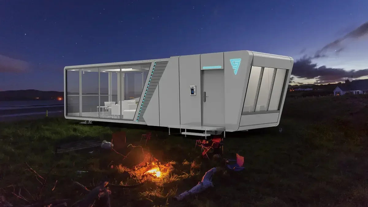 A for Multi-Functional Luxury Prefab Living Homes Micro Office Modular Container Apple Cabin Capsule House