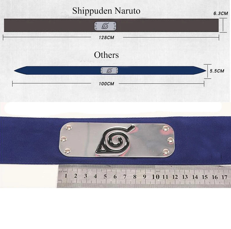 NARUTO Itachi Sasuke Kakashi Namikaze Minato Sakura Hinata Official Authorization Cosplay Ninja Headband Hairwear