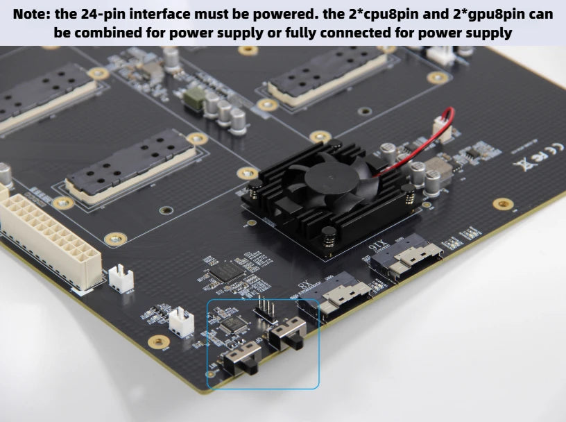SXM2 for NVIDIA V100 GPU Adapter Board Card NVLink 300G 4-Port 4‑Way / Dual-Card Dual-Channel Pass-Through Expansion Backplane