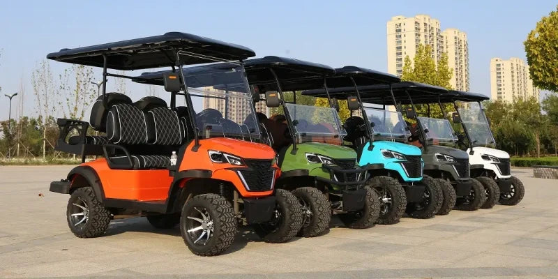 Golf Cart Long Range Lithium Battery Electric 60/72v Travel Electric Cart Club Car Golf Carts  For Sale