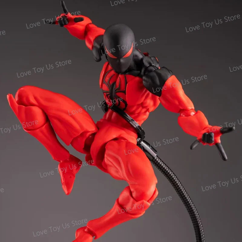 Original Mess Toys Spider Man Symbiote Spiderman Messtoys Black Suit Neighbor Scarlet Spider Anime Action Figure Gifts Toys