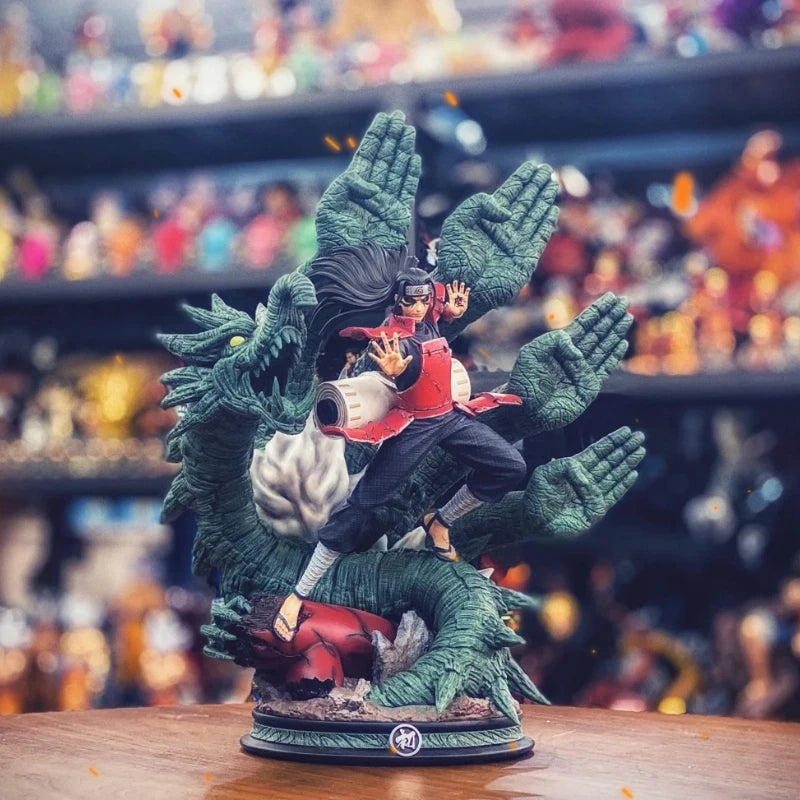 46CM Clouds Studio Naruto Anime Figurines Shodai Hokage Thousand Hand Pillar Senju Hashirama  Action  Figure Desktop  Decoration