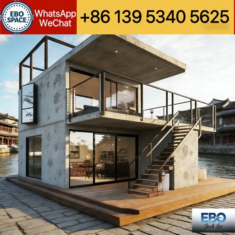 20ft Folding Capsule Cabin Multi-Bedroom Prefabricated House Customized Long-Life Luxury Mobile Container