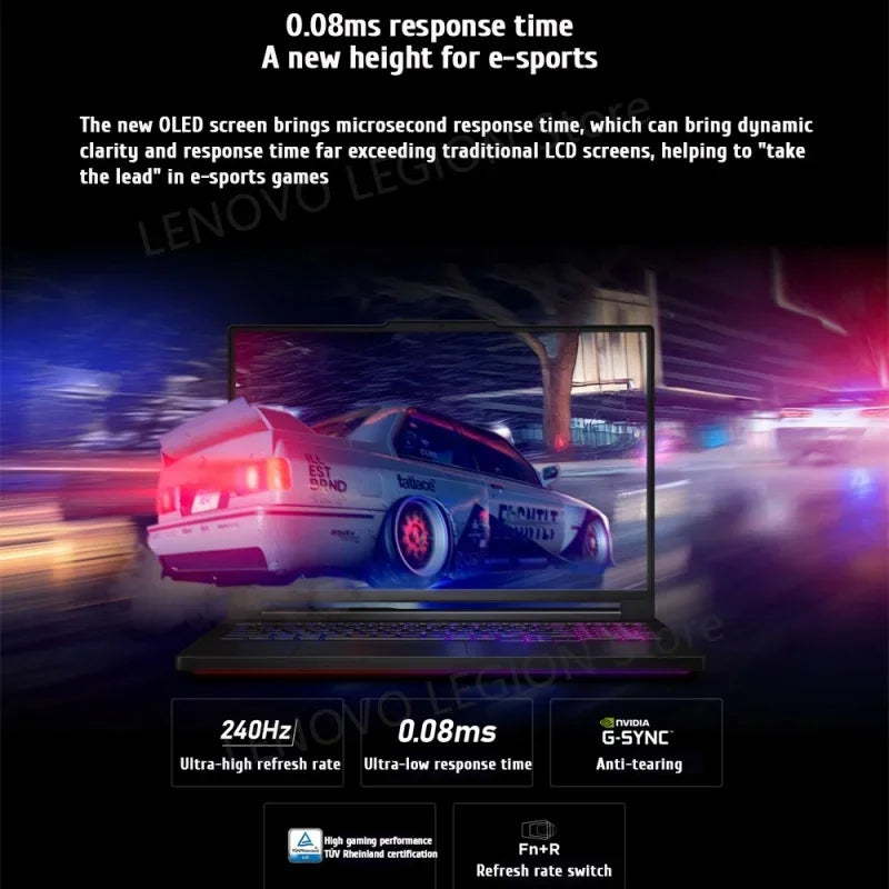 Lenovo Legion Y9000X Laptop Gaming Laptop Intel Core Ultra 9 275HX 16-inch 32GB/1T SSD RTX5060/5070 240Hz Notebook PC