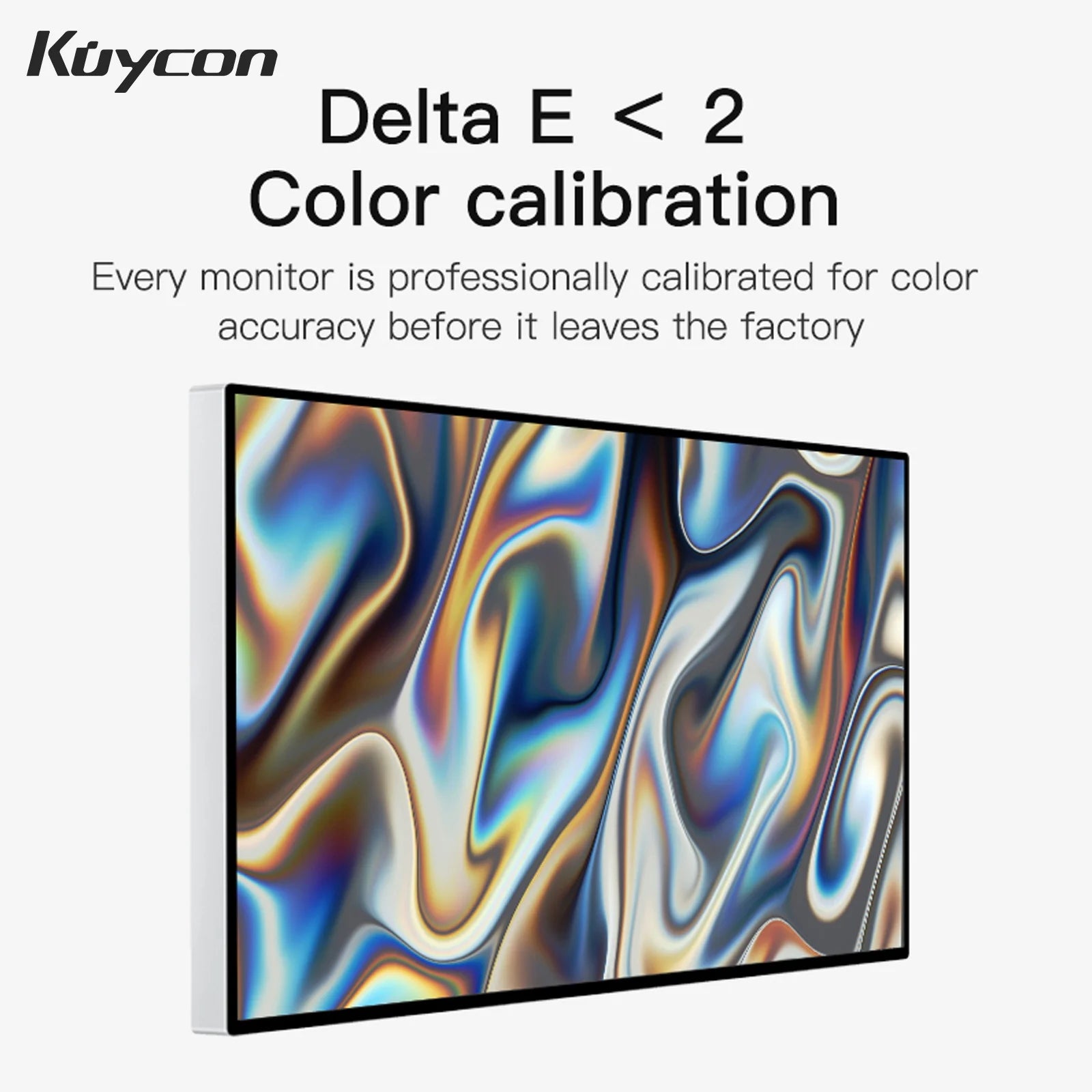 Kuycon P27G Desktop Monitor 27-inch Aluminum Alloy HDMI Adaptive 4K Computer Display With 99%sRGB VESA Adaptable LED LCD Screen