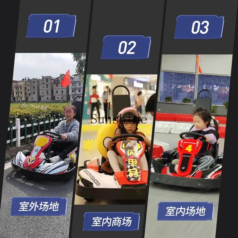 Playground Commercial Children's Electric Kadin/Racing Drift Four Wheel Electric Racing Car