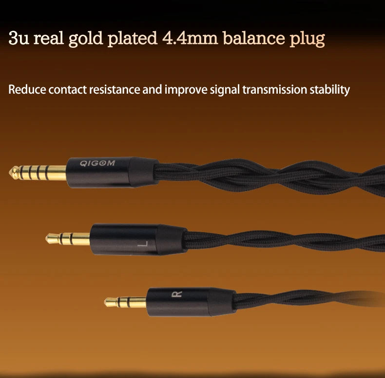 QIGOM Demon Saint 110MM Orthodynamic Planar HIFI Wired Headset Headphone with 3.5mm/4.4mm Replaceable OFC Liz Structural Cable