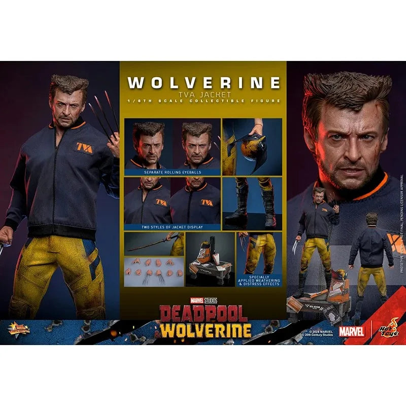 100%  Original HT Toys 1/6 MMS756 Deadpool Wolverine Wolverine TVA Jacket Version Anime Action Collection Figures