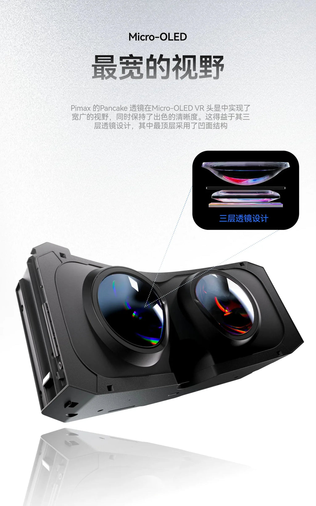 8K Micro OLED Pimax Crystal Super Mini Pie Crystal VR Glasses Gaming Equipment 3D Panoramic SteamVR PC Specific PCVR