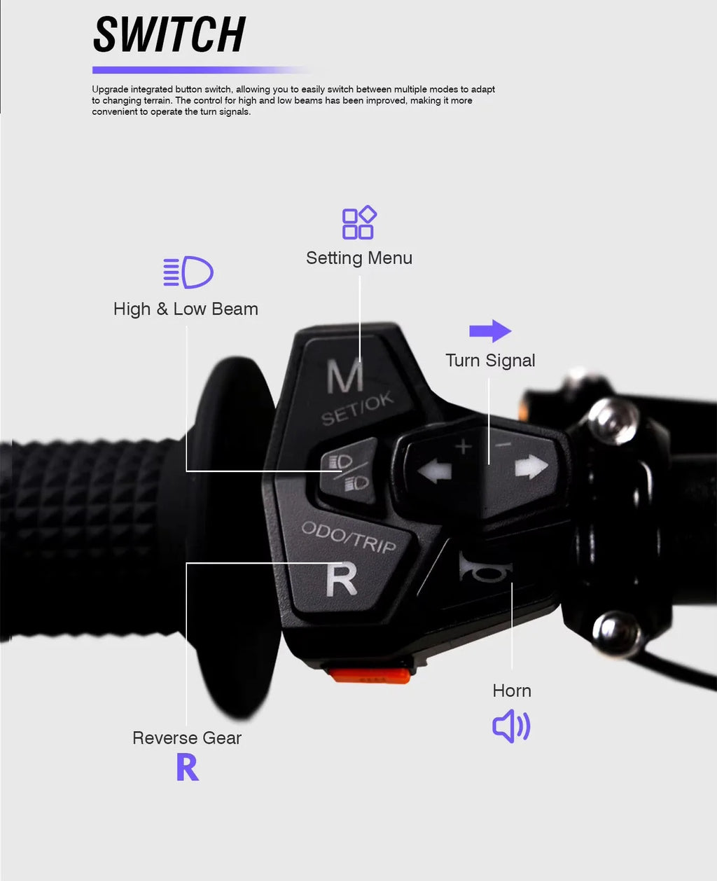 UTV&ATVPro for Adult Electric Dirt Bike 72V Motocross Mountain Hilly Road Racing Bike 85km/h Max Speed 120km Range Front/Rear