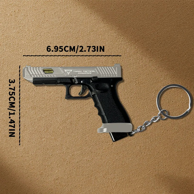 1911 Pistol Mini Model Pendant, Detachable Assembly Parts, One-to-one Restoration Of The Internal Structure Of Firearms Pendant