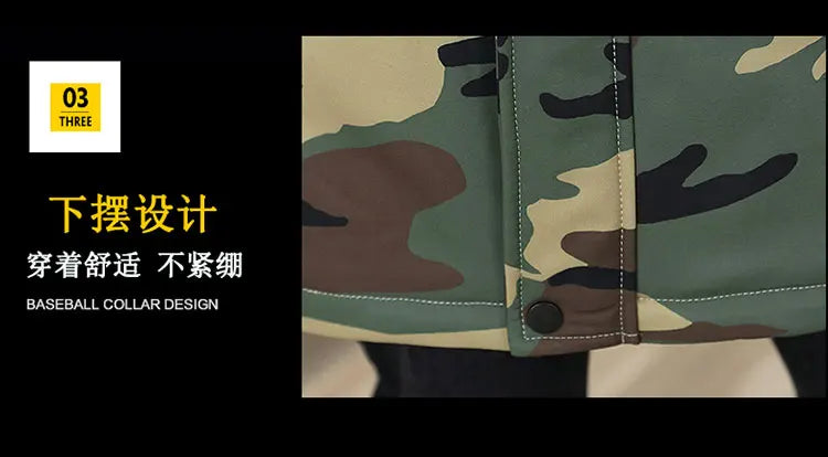 Fashion Mid-Length Camouflage Warm Parkas Winter Men's High Street Wear Windproof Hooded Plush Jackets Outdoor Thick Fleece Coat