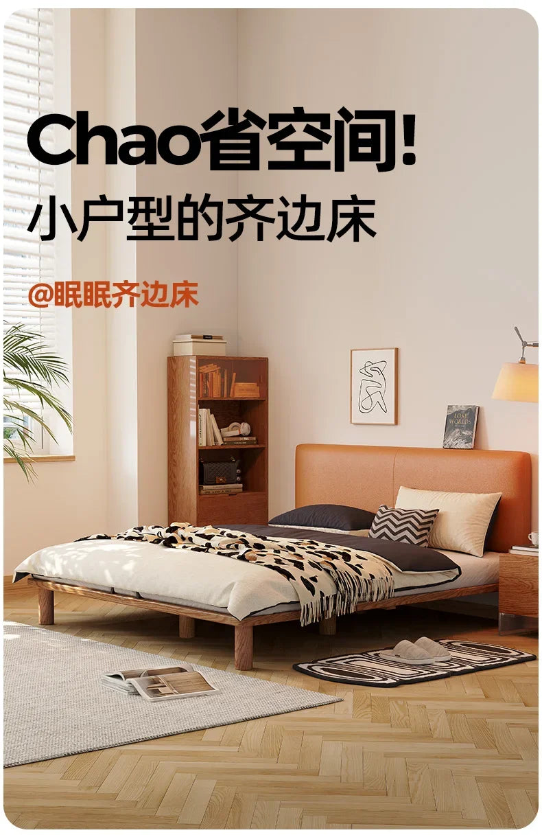European Modern Bed Frame Double Storage Bedroom Full Size Bed Frame Headboard Nightstands Mobili Per La Casa Home Furniture
