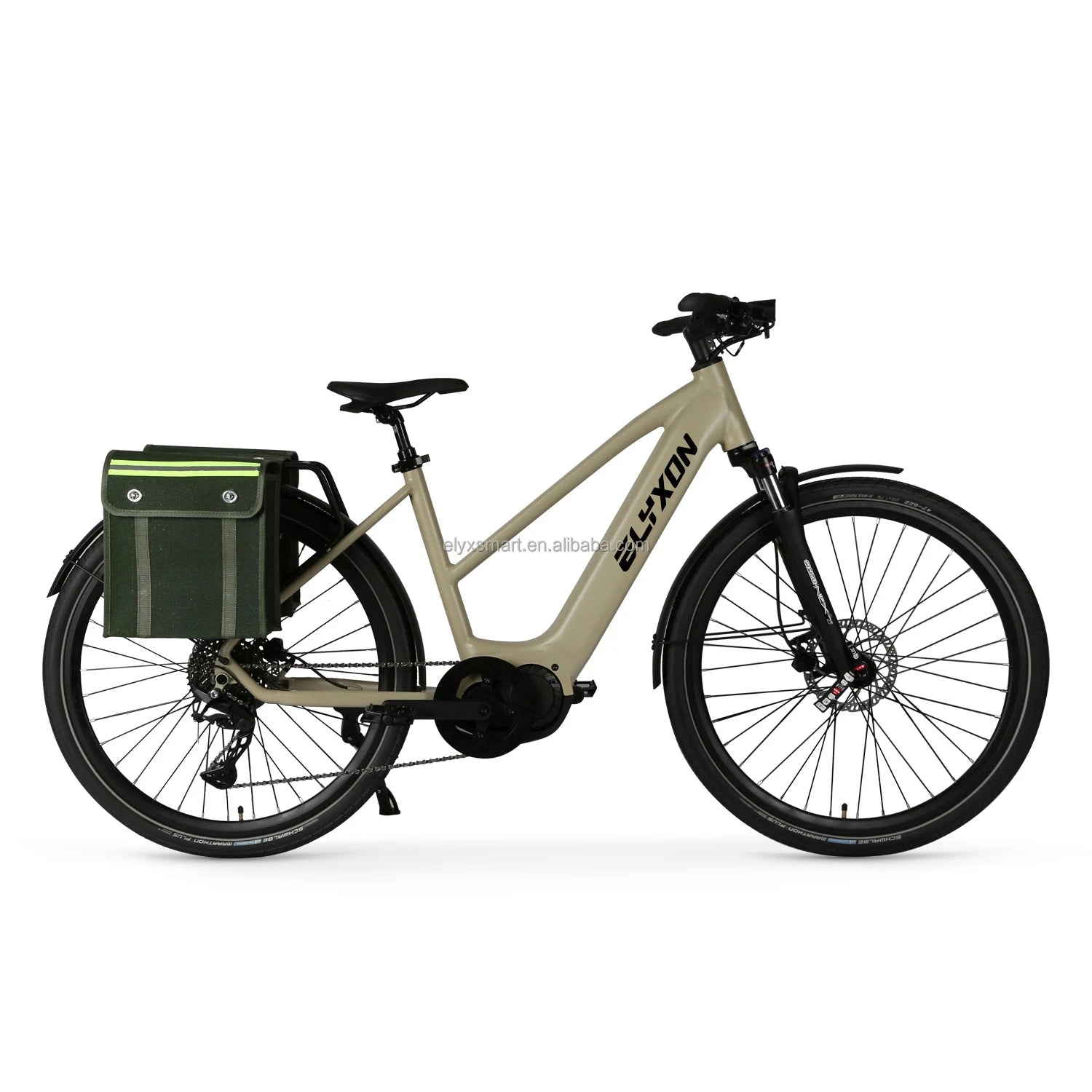 ATV&UTVEuropean Style Silent Mid Motor 250W 500W Step Through Women's Bike 720Wh Trekking Bike Electric Bicycle  700C Wheel Road