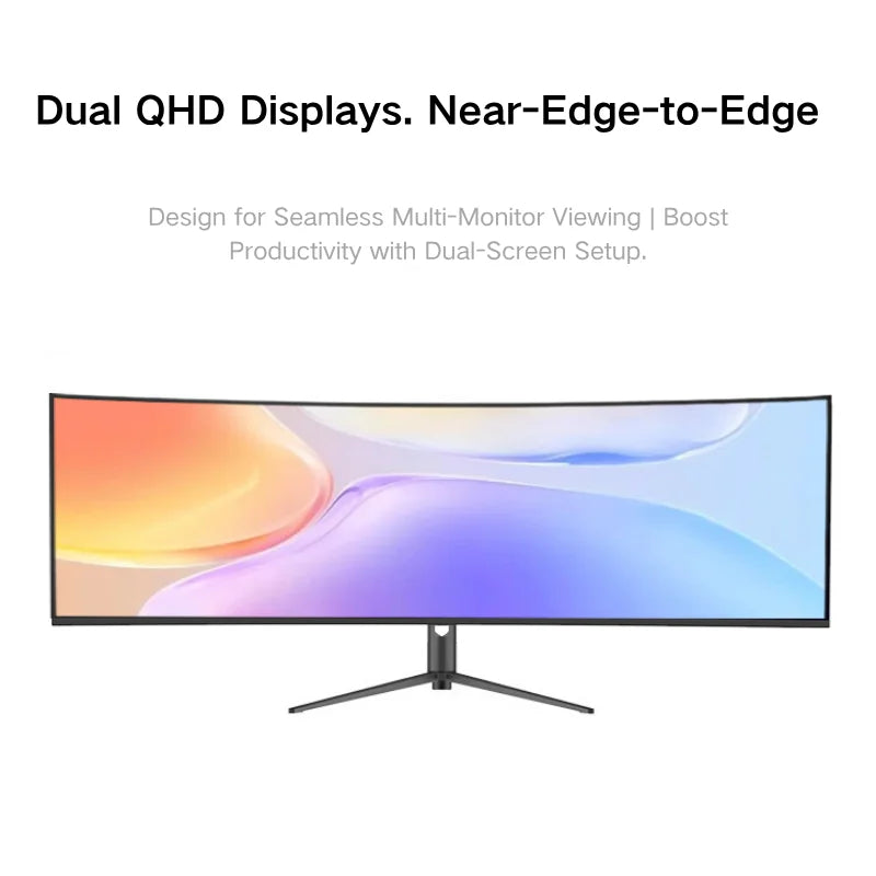49 Curved Ultra Wide Gaming Display 3800R 165Hz 5120x1440 HDR USB C Charging Adjustable Stand Monitor  DeskTop