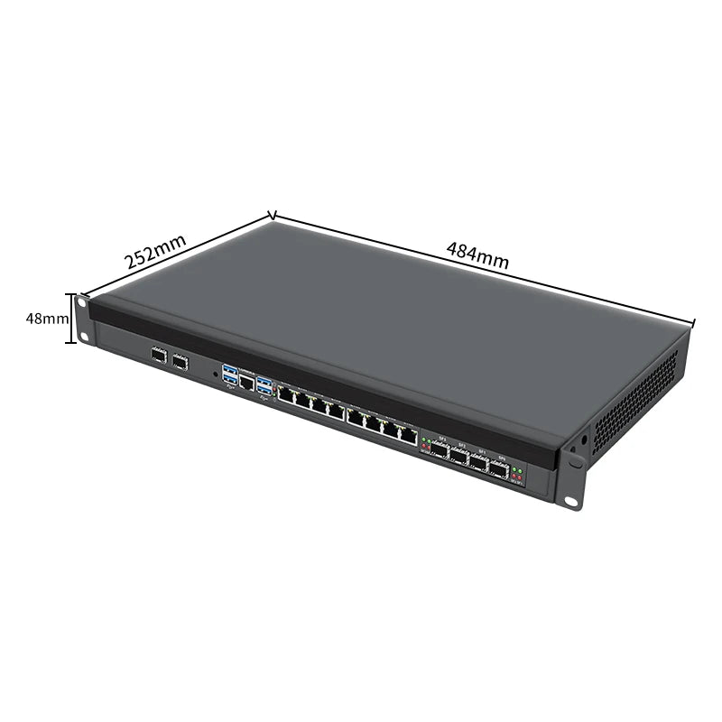 B760 Opnsense 8 Nic Lans 2 Expandable Ports Rackmount 4X10G 4 X 10Gb 1U Lga1700 Cpu 4 Port Sfp 10G Pfsense Router Firewall