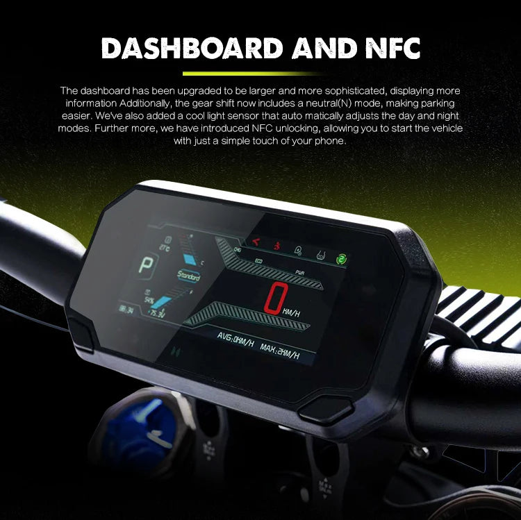 Electric Dirt Bike Top Speed 95KM/H 16.8KW Dirt E Bike 79Bike GT 120KM Long Range