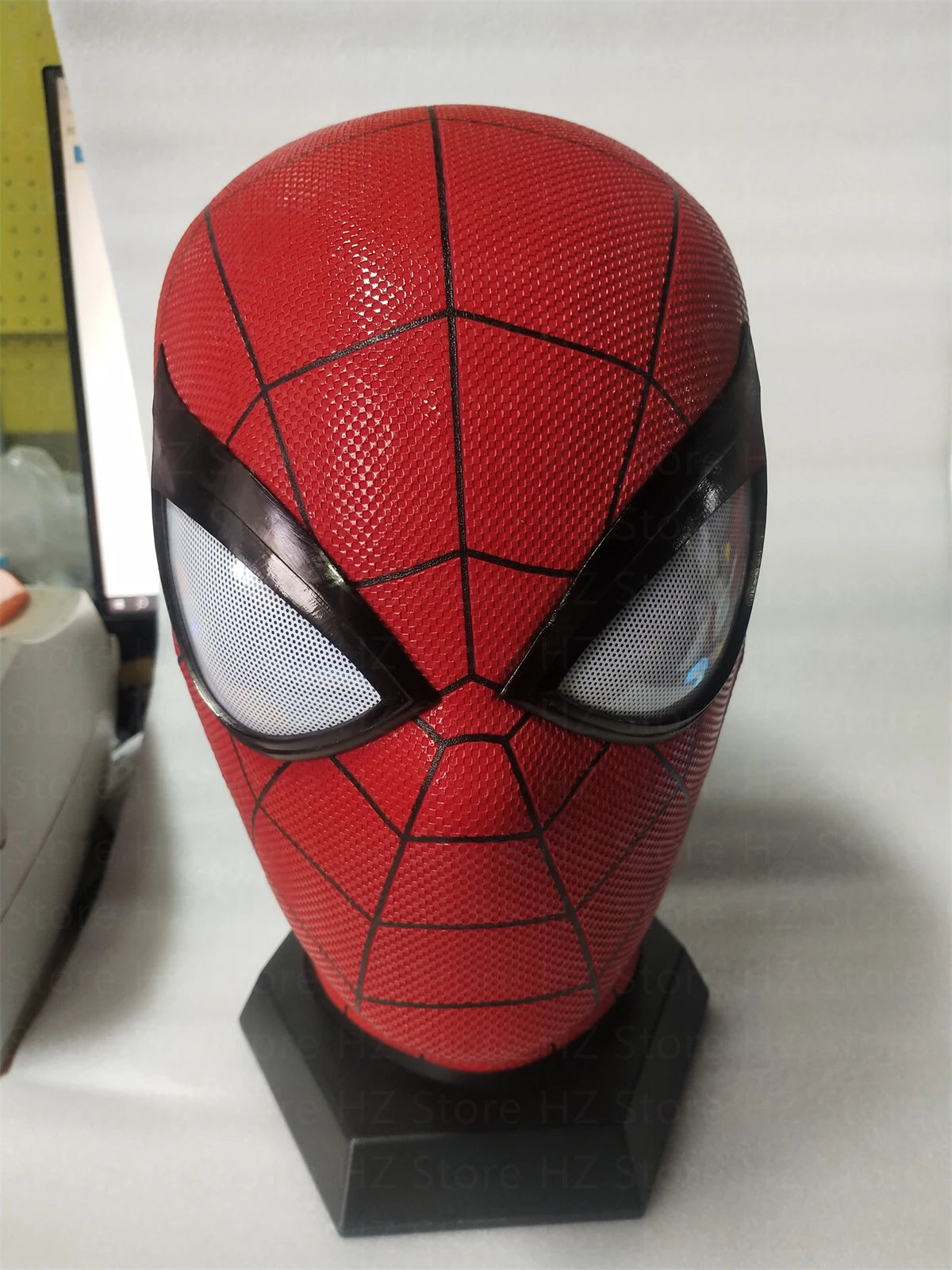Full Head PS4 Spider-Man Mask with A Pairs of Eyes playstation 4 spider-man Game Restoration Handmade Silk Screen Printing
