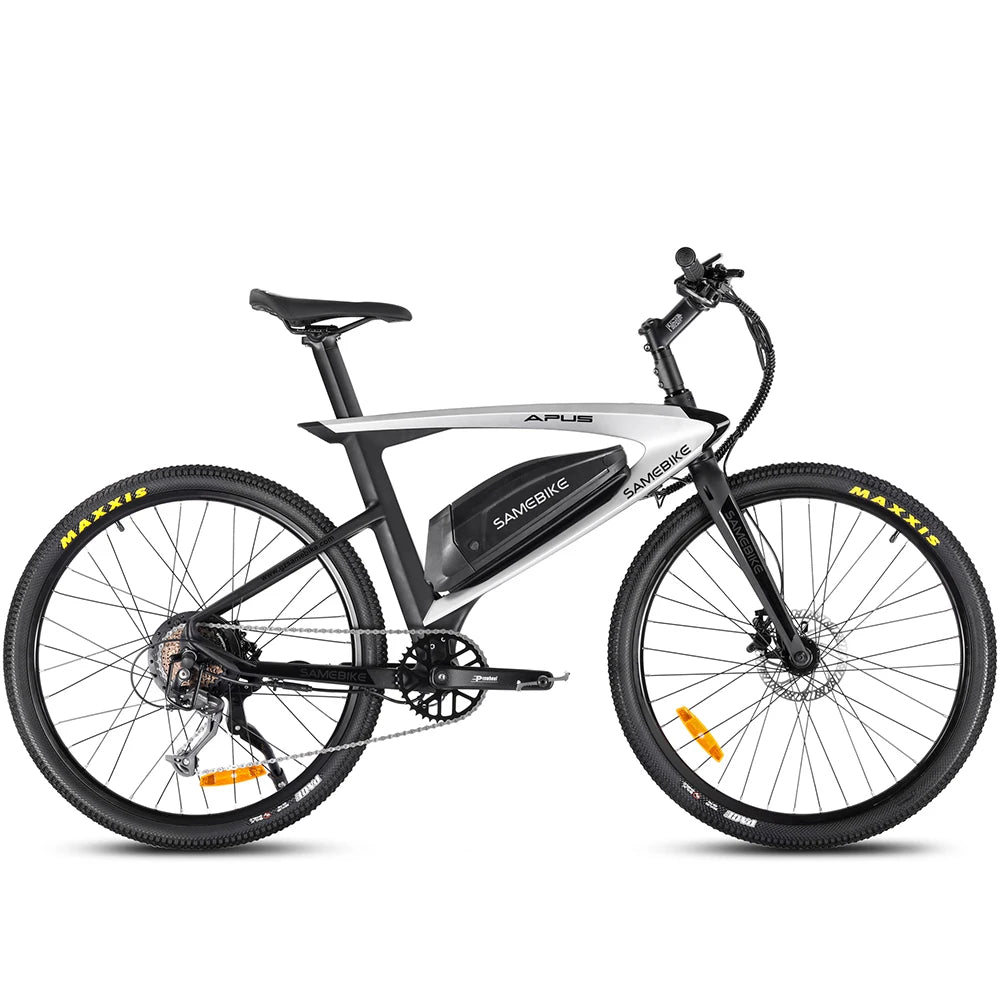 26" Carbon Fiber Electric Mountain E-Bike 500W 15Ah  Speed 48V Down Tube Battery Rear Hub Motor Road Bikes
