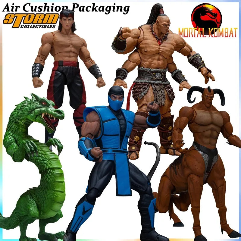 Storm Toys Genuine Mortal Kombat Series Fire Dragon Sub-Zero Motaro Lu Kang Goro Fighting Game 1/12 Action Figures Model Toys