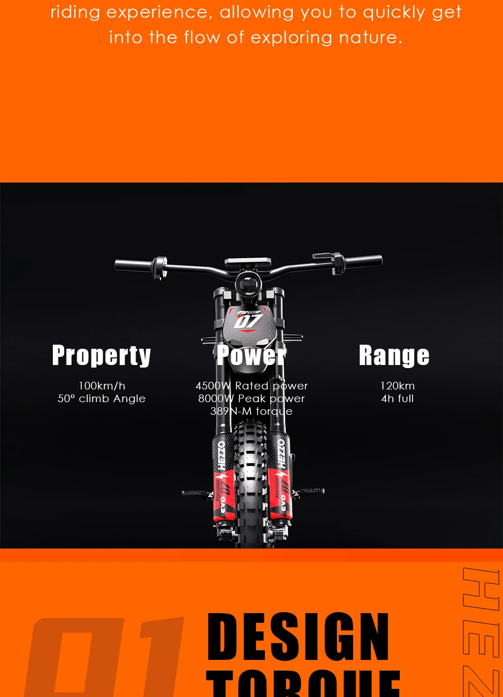 EEC D7 Bike Electric Motorcycle 8000w 389N.m 100KM/h 72V 35AH Electric Enduro Ebike Electric Scooter Motorcycle