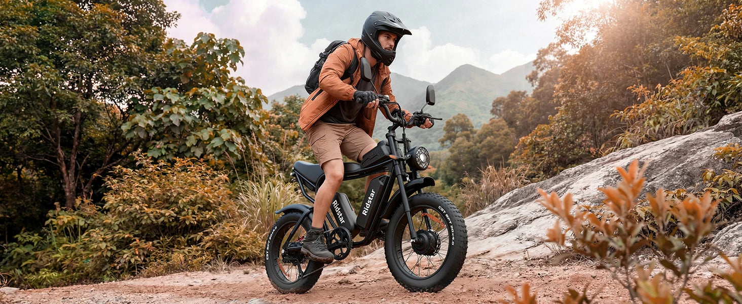 RIDSTAR PRO30 4000W Electric Bike for Adults 33MPH 48V 40AH 20x4" Fat Tire Dirt Bike Shimano 7-Speed E-Bike Commuter Motorcycle