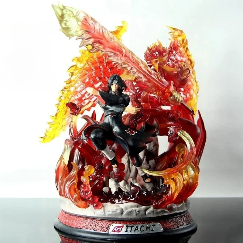 Naruto Anime Figurines Gk Susanoo Uchiha Madara Sasuke Hatake Kakashi Kurama Model Anime Collection Holiday Gift Children Toys