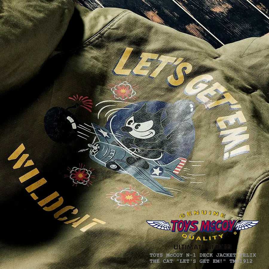 TOYS McCOY Deck FELIX CAT "100th Anniversary" N-1 Clipped Jacket