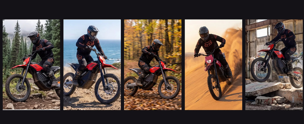 ESKUTE RT-X 19" 17" Electric Dirt Bike for Adults, 6500W Peak 53+MPH Mid-Drive Motor, Electric Motorcycle with 72V 30Ah  Battery