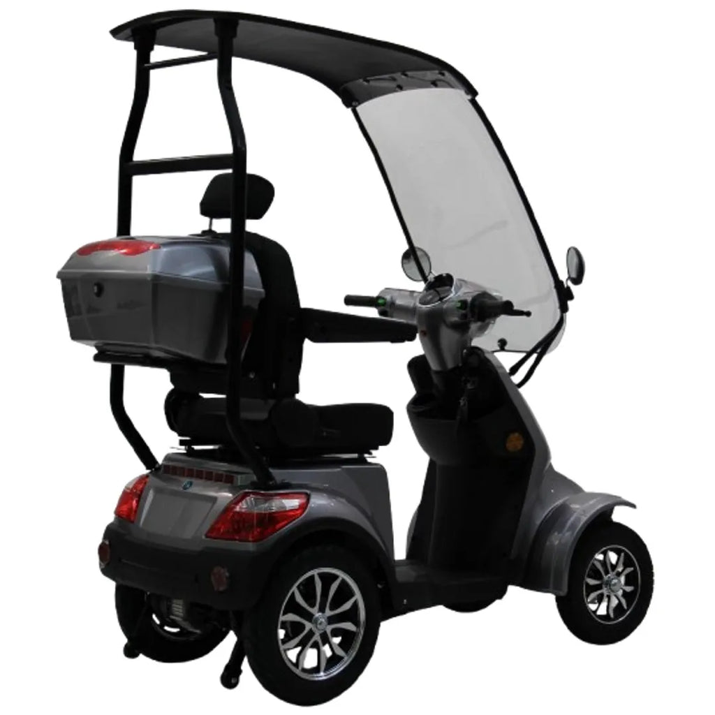Modification Hot-selling 4-Wheel Electric Mobility Scooter with Canopy Roof Max 25km/h Long Range Outdoor Travel for Adult