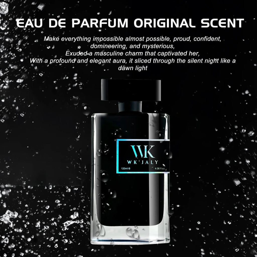 WK JALY Eau De Parfum For Men, With Notes of Bergamot, Woody, Rosemary, Men's Cologne Perfume, Long Lasting Scent, 120ml/4 oz