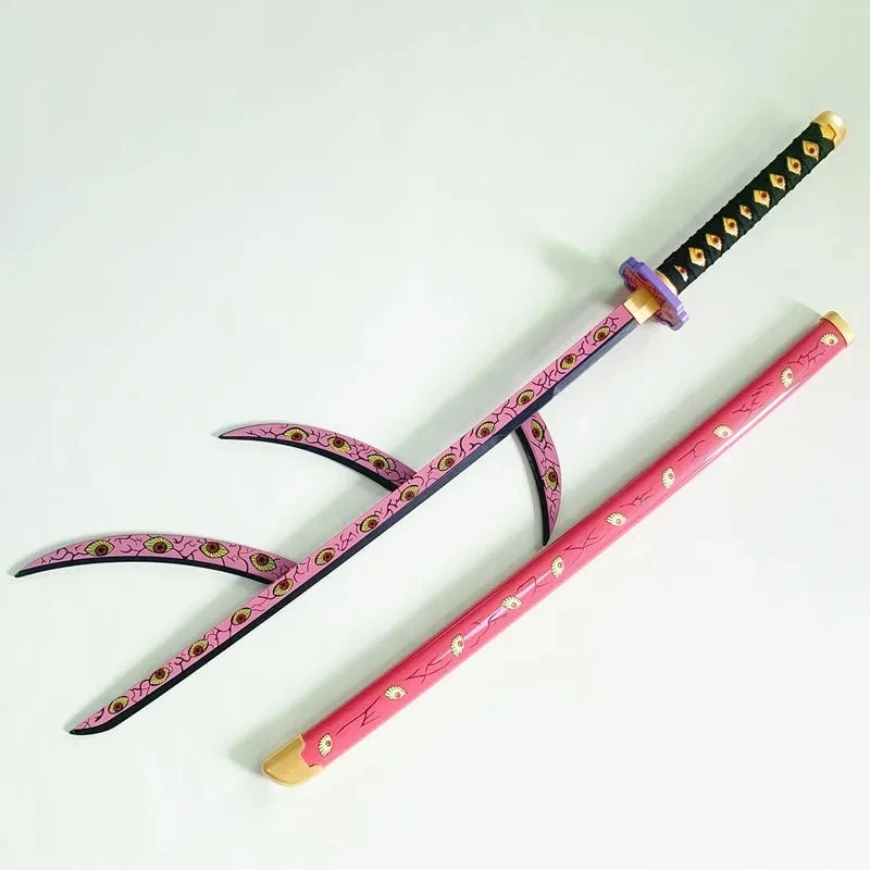 40inch Bamboo Katana Anime Cosplay Costume Prop Large Safe Ninja Knife Blade Real Size Japanese Original Samurai Sword Toy Gift