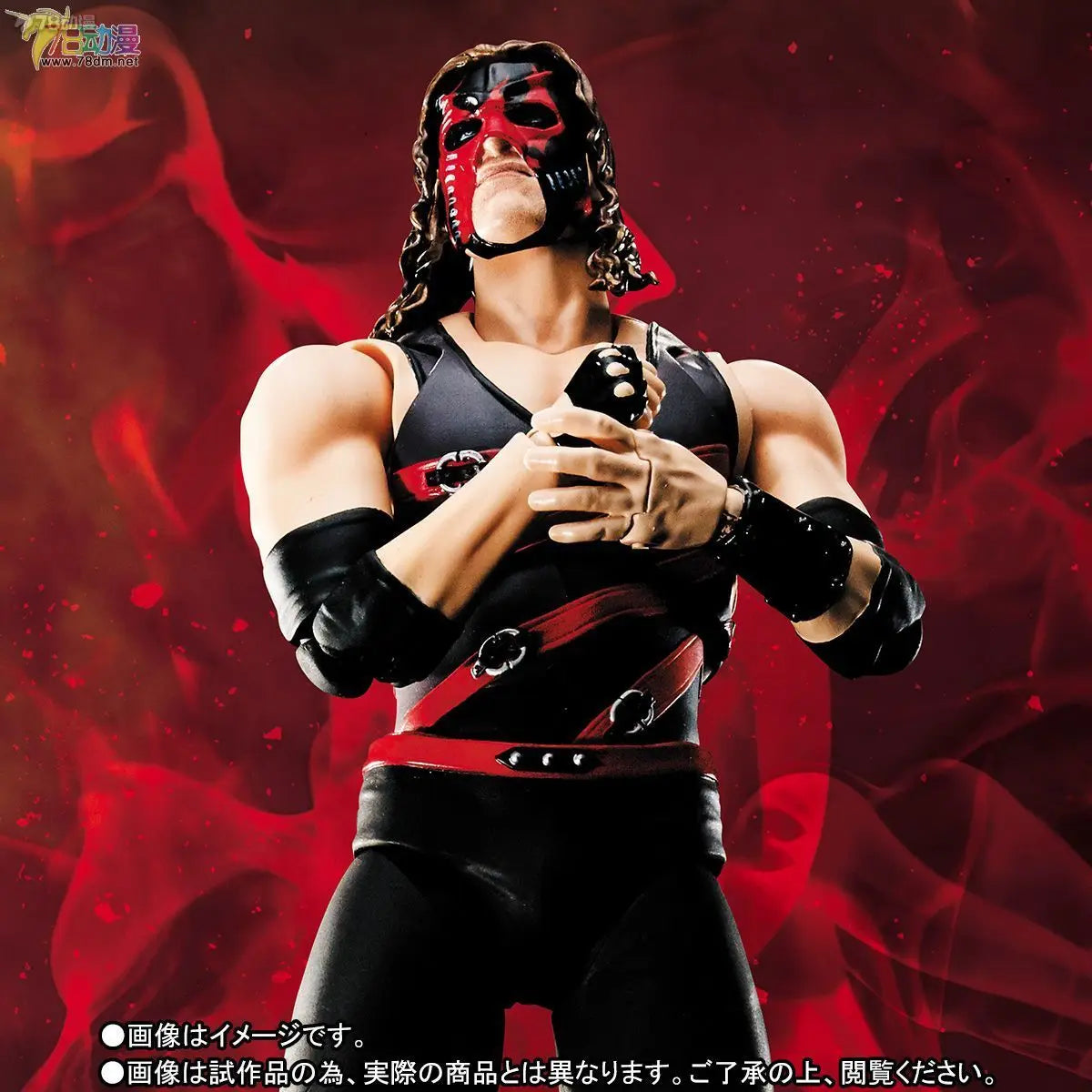 BANDAI Genuine S. H. Figuarts Series Reality Artist Series WWE Kane，Paul Levisk，Steve Austin，Dwayne Johnson Movable Model