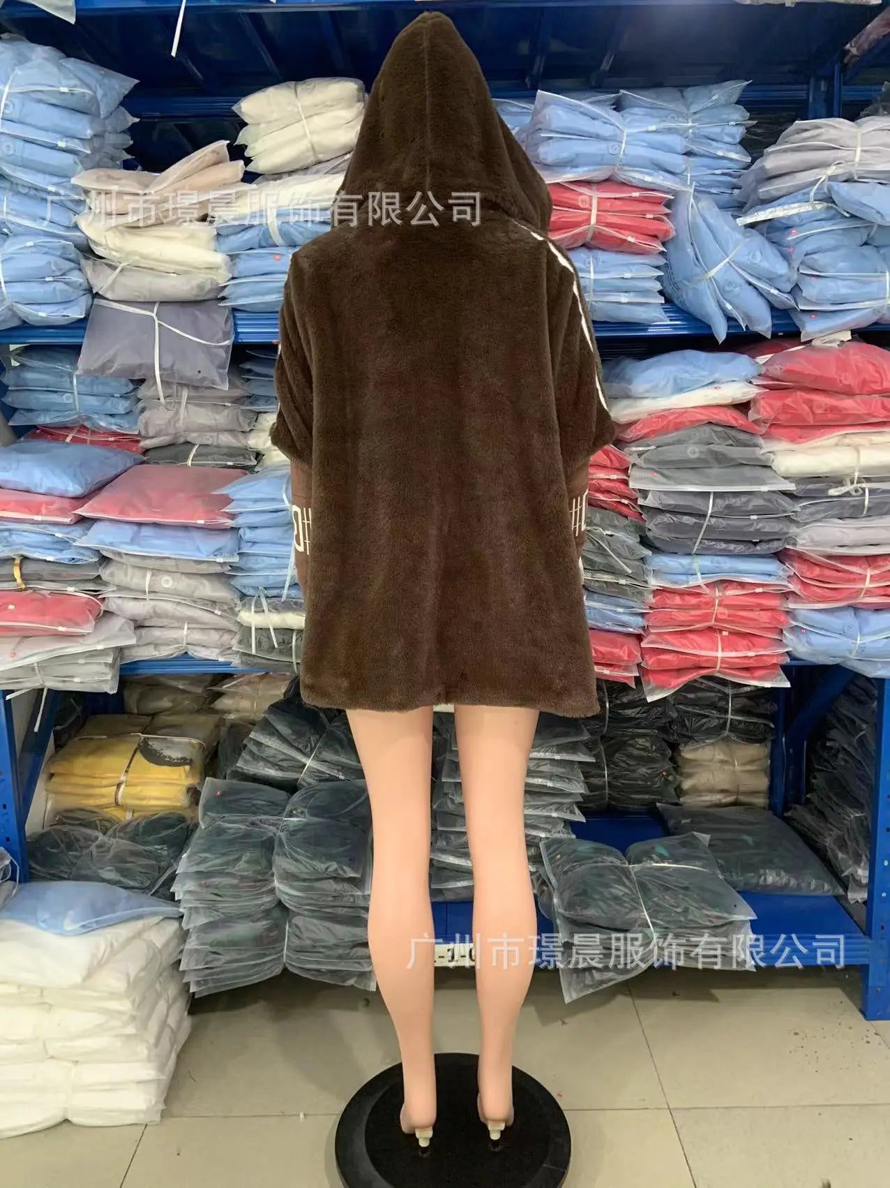 Casual Warm Plush Women's Coat Fashionable Zipper Cardigan With Baton Sleeves Loose Hooded Coat Autumn Winter New Commuting Wear
