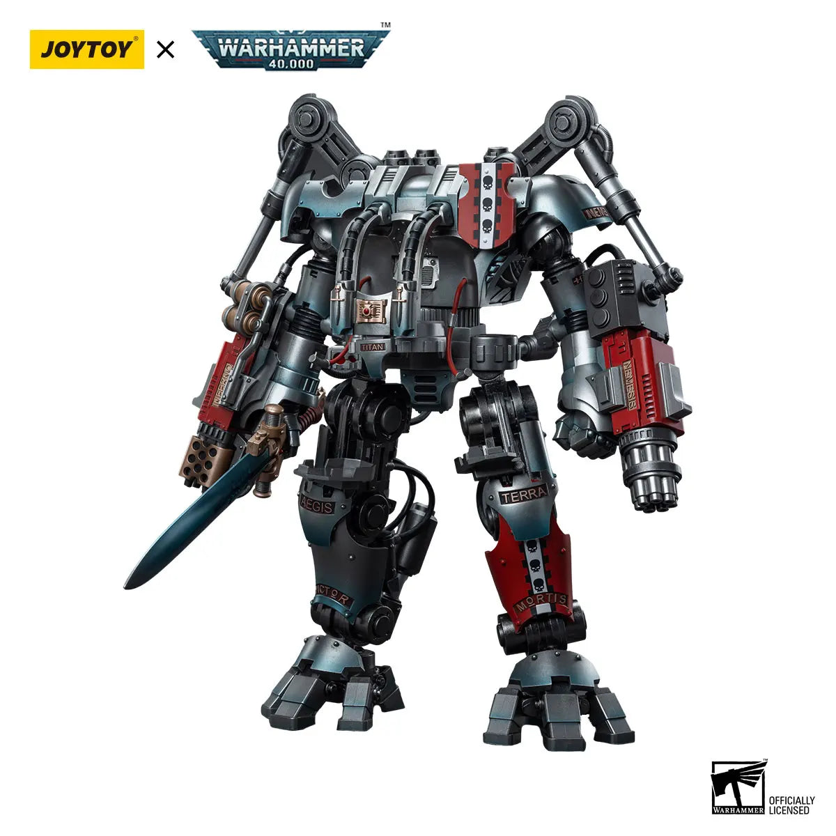 JOYTOY Warhammer40k 1/18 Action Figure Mecha Grey Knight Nemesis Dreadknight Anime Figures Toys Model Gift