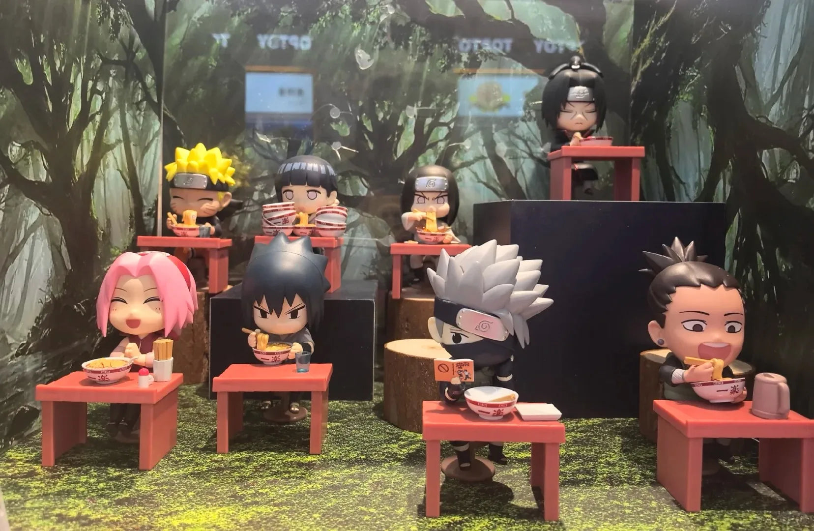 New In Stock Genuine Bandai Naruto Breeze Ramen Lamian Noodles Theme Blind Box Handmade Ornament  Gift Naruto Sasuke Model Toys