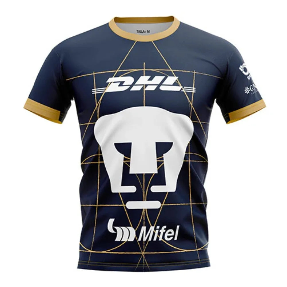 Trendy Design Football Jersey Unam Home And Away 2024_25 Jersey Men Women Clothes Breathable Quick-Drying Oversized T Shirts