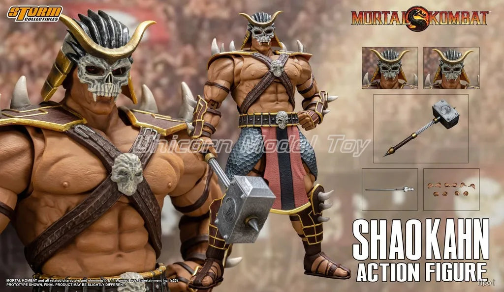 【UA】Original Storm Collectibles Mortal Kombat SHAO KAHN 1/2 Action Figures Model Toys Gifts