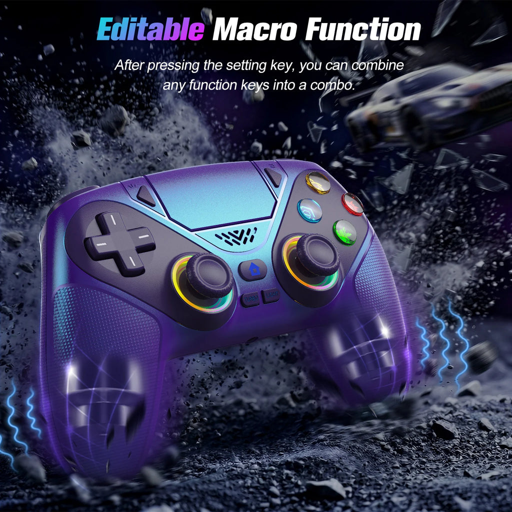 Bluetooth Gamepad For Playstation 5 Wireless Controller PS5 Console Gaming Controller  With Turbo Dual Sense Vibrate Programming