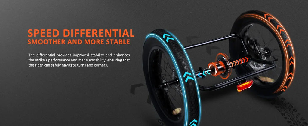Folding Electric Trike E-310 Plus ADDMOTOR 750W 48V 20Ah 3 Wheel E-bikes