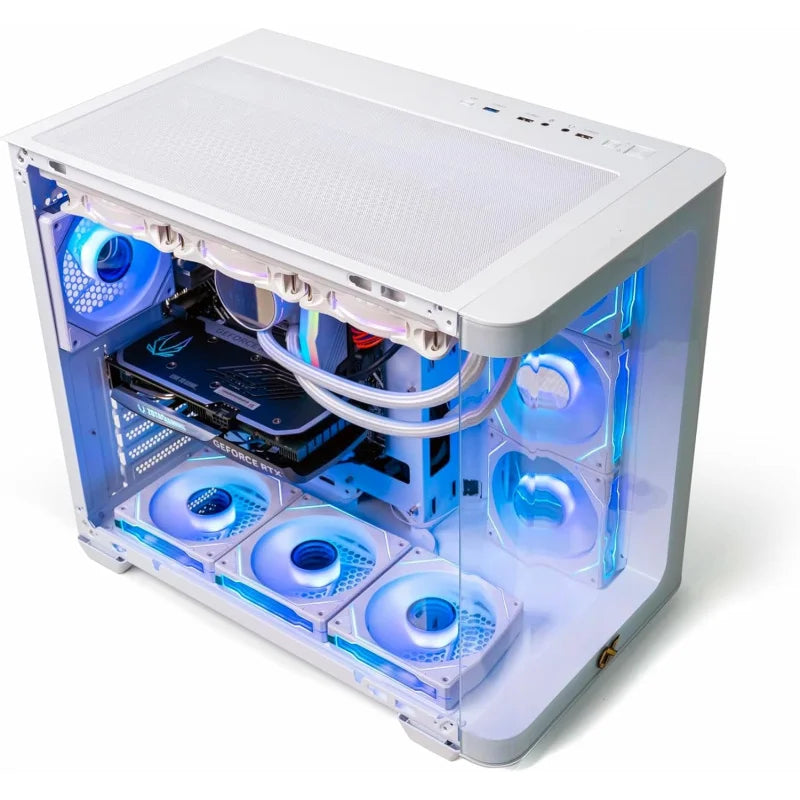 Gaming PC -, RTX 5080 16GB, 16GB RAM DDR5, 1TB M.2 SSD, 3 Fans Water Cooler, 7 Fans RGB Case (R7 7800X3D, 64 RAM)