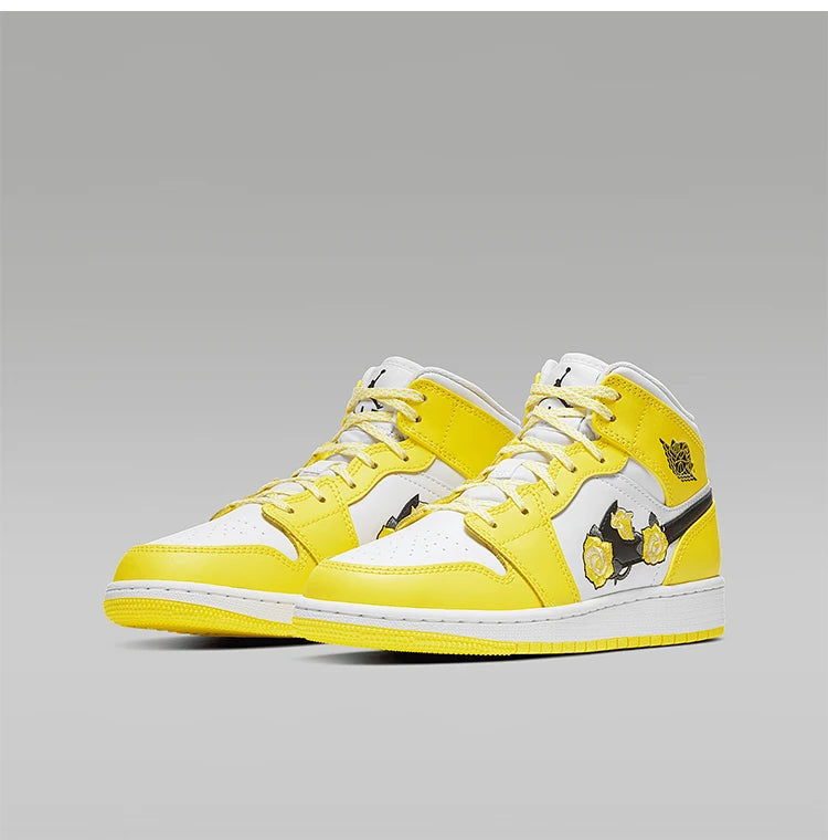 Nike Authentic AIR JORDAN 1 MID SE (GS) Women's Casual Kids' Sneakers AV5174-700