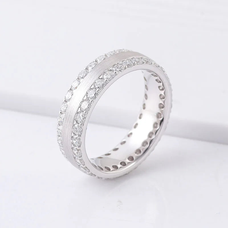 Provence Trendy Men's Rings 10KGold DEF/VS Lab Grown Diamonds Hip Hop Style Party Jewelry full band Ring Personalized Custom