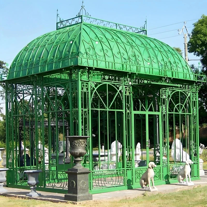 Garden Shade Room Environmentally Friendly Powder Coated Metal Sunroom Easy to Assemble with Steel Frame