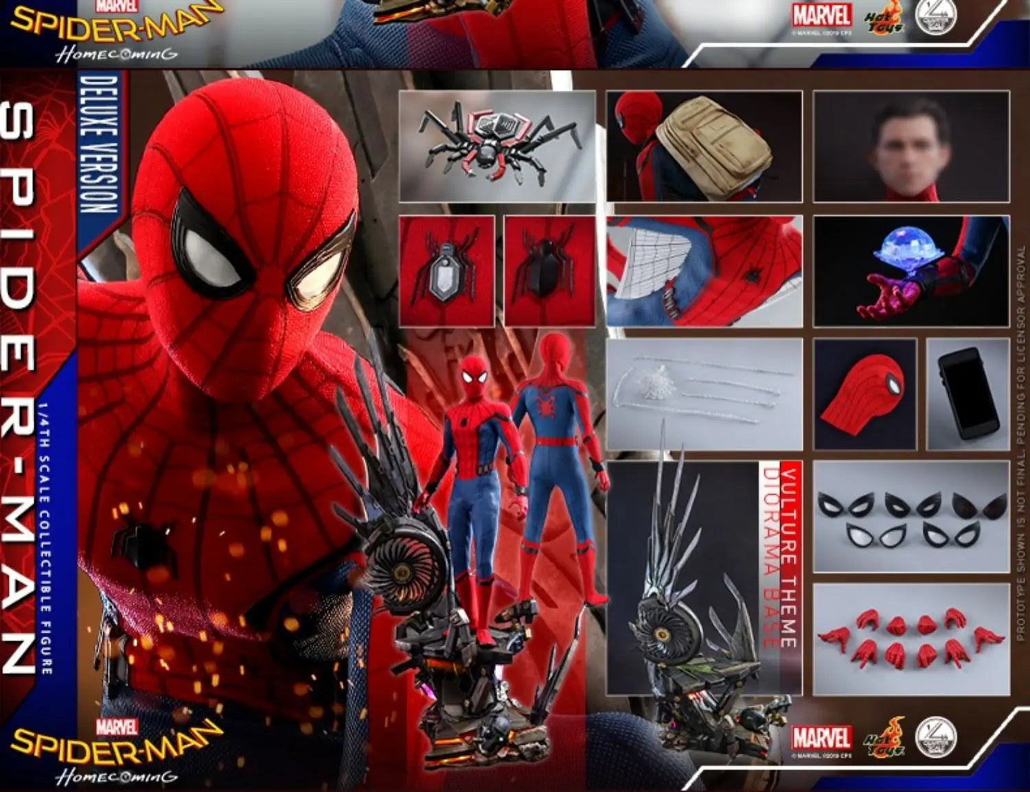 Hot Toys HT Spider-Man Hero Returns Premium Deluxe 1:4 Scale Action Figure Ordinary Luxury Spider-Man Collectible Toy
