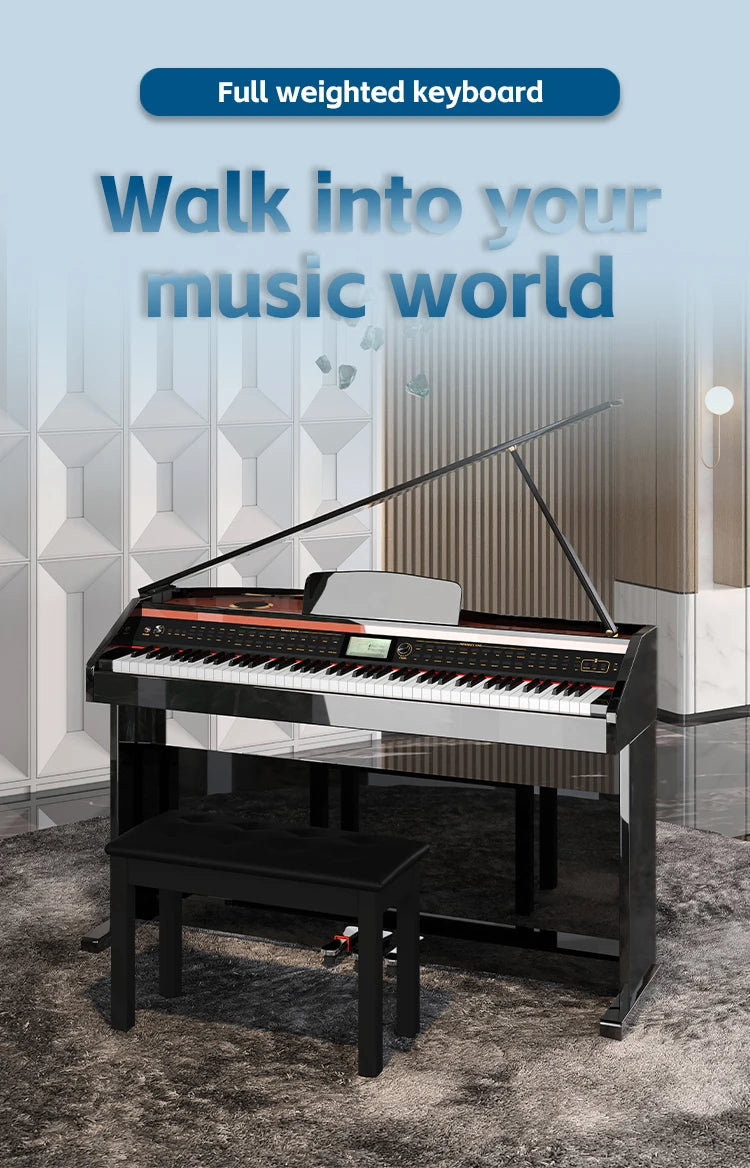 Piano Keyboard 88 Keys Digital Studio Keyboard Professional Piano Usb 88 Key Piano For Sale Electronic Musical Instrument