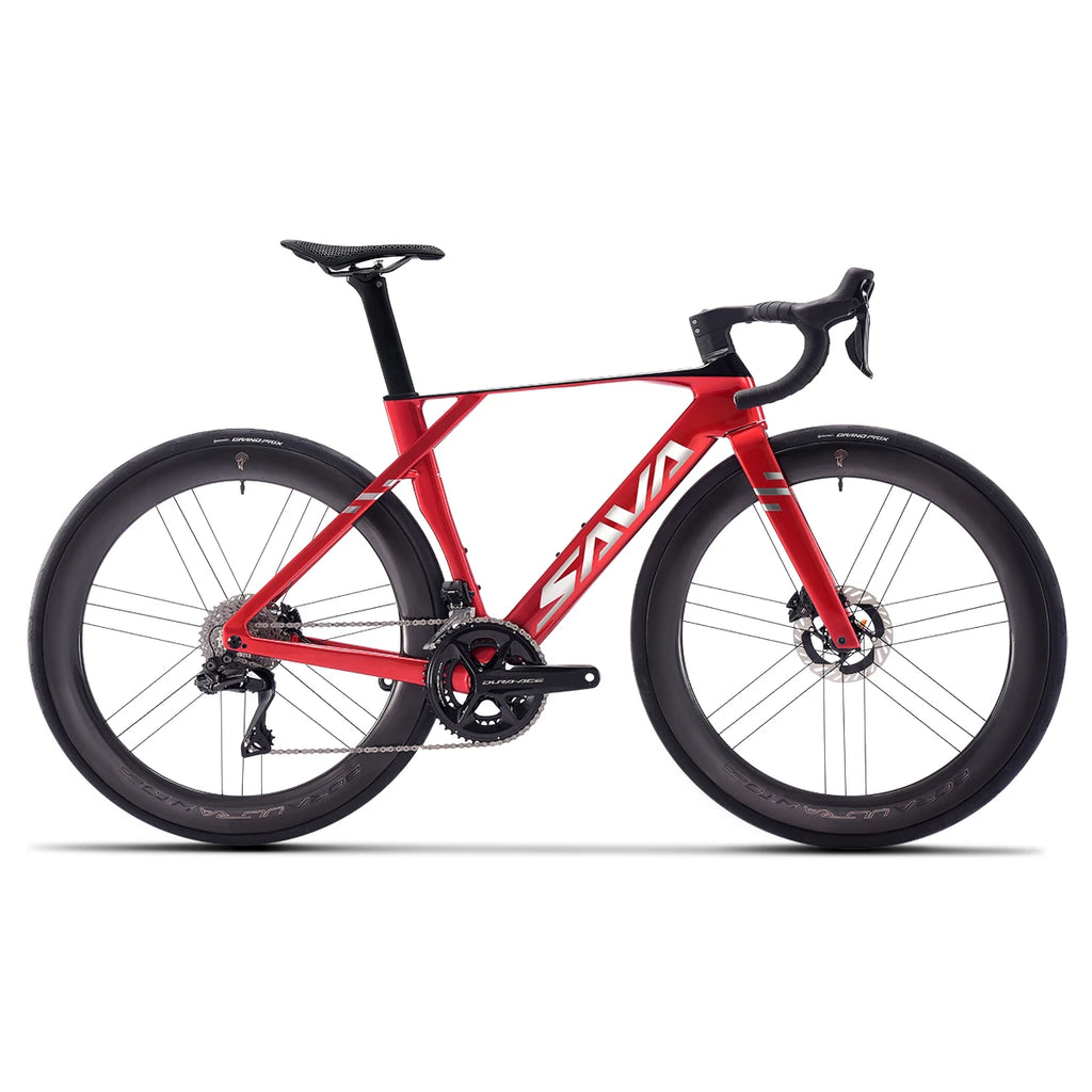 SAVA SLR9 Premium Bicycle Full Carbon Fiber E-Shift Road Bike 24 Speed with SHIMAN0 DURA-ACE 9270 Di2 Kit